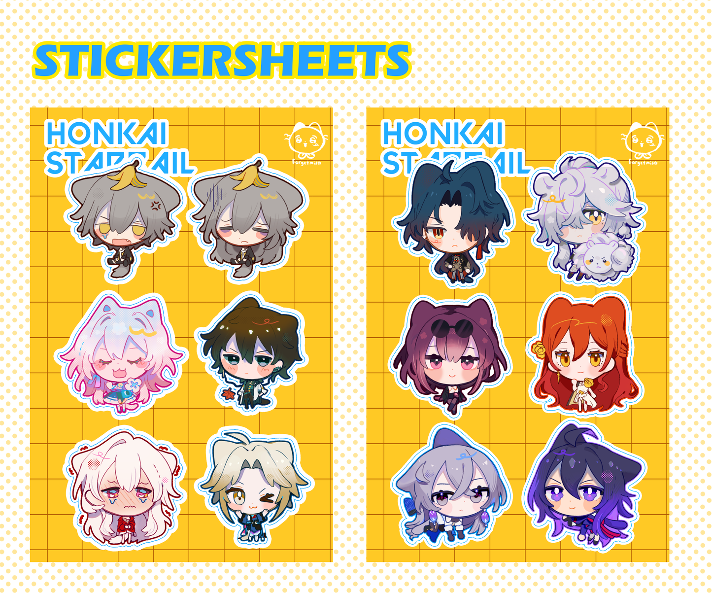 Honkai Starrail | Stickersheets