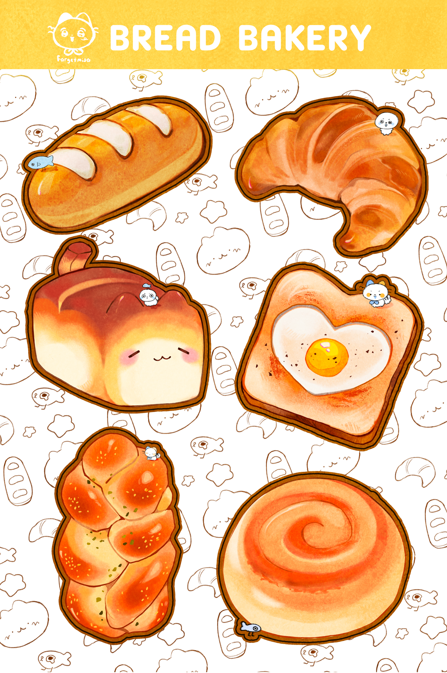 Bread Bakery | Stickersheet | PREORDER