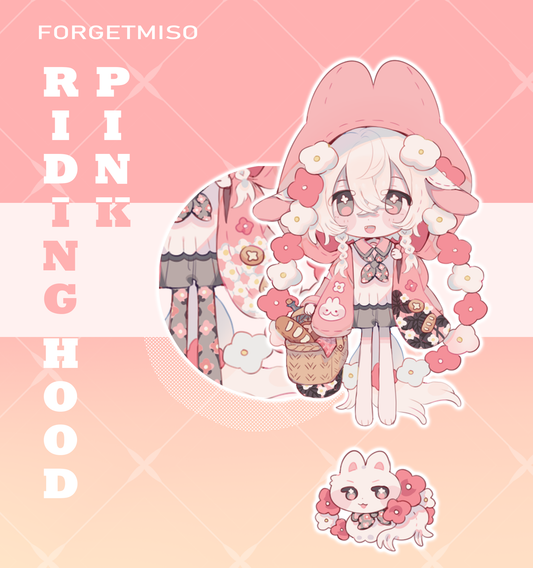 Pink Riding Hood | Linked Charm (Preorder)